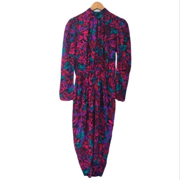 All That Jazz California Vintage Floral Dress - Picture 1 of 14